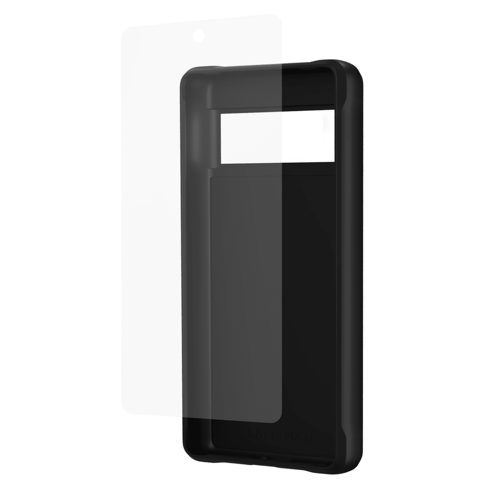 Case-Mate Protection Pack Tough Case and Glass Screen Protector for Google Pixel 7a Black