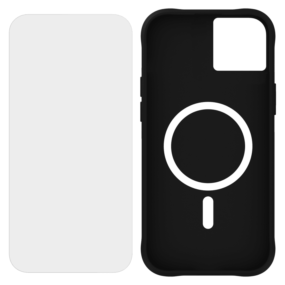 Case-Mate Protection Pack Tough Case and Glass Screen Protector for Apple iPhone 15 Plus Black