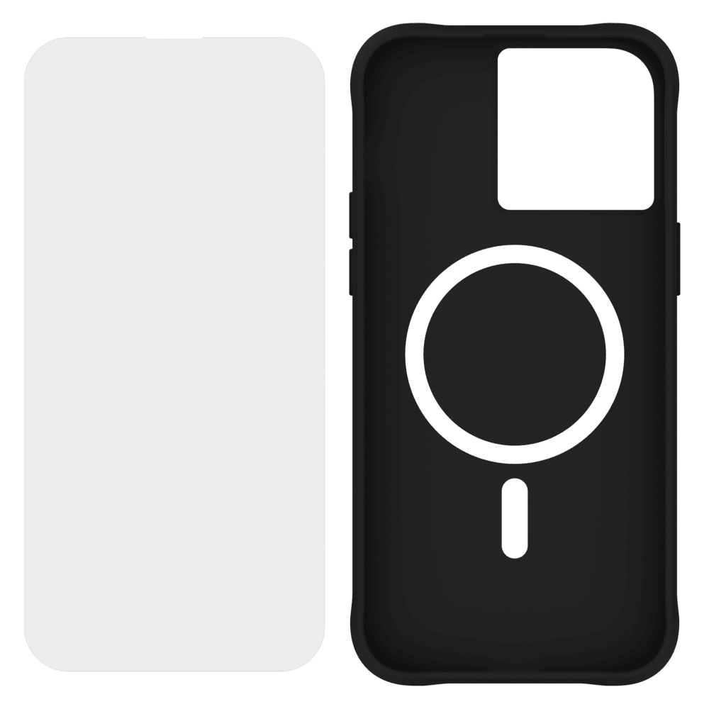 Case-Mate Protection Pack Tough Case and Glass Screen Protector for Apple iPhone 15 Pro Max Black
