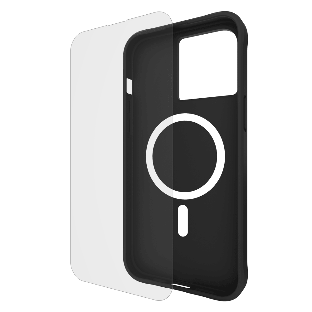 Case-Mate Protection Pack Tough Case and Glass Screen Protector for Apple iPhone 15 Pro Max Black