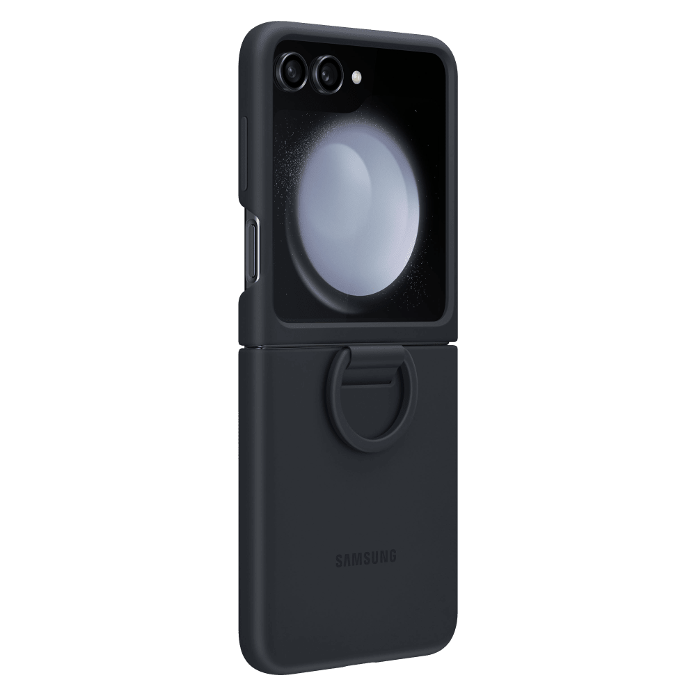 Samsung Silicone Case with Ring for Samsung Galaxy Z Flip5 Indigo