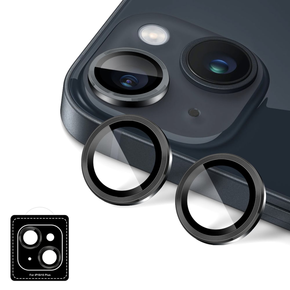 Gadget Guard Camera Lens Protector for Apple iPhone 15 / iPhone 15 Plus Black