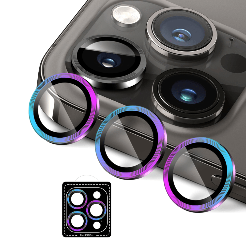 Gadget Guard Camera Lens Protector for Apple iPhone 15 Pro Max Iridescent