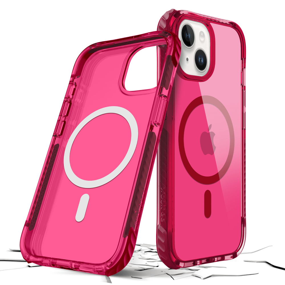 prodigee Safetee Neo MagSafe Case for Apple iPhone 15 / 14 / 13 Fuchsia
