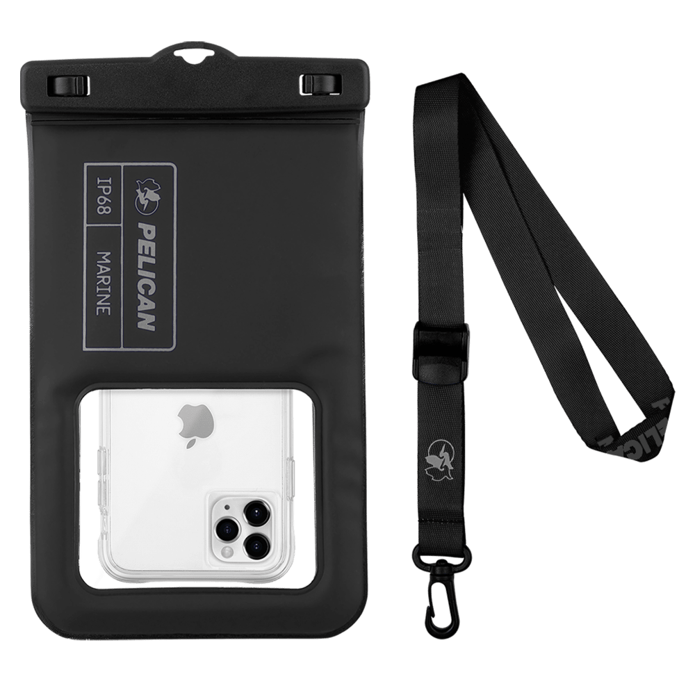 Pelican Marine Waterproof Floating Phone Pouch XL Stealth Black